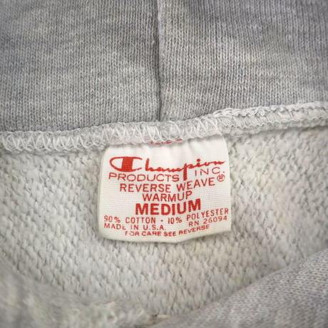 70's CHAMPION RW SWEAT PARKA "Wingfoot" "4段" "染み込み" Mサイズ