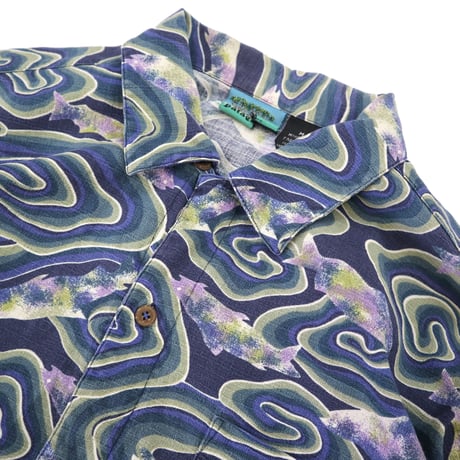 90's Patagonia "Java Fish" A/C シャツ Mサイズ