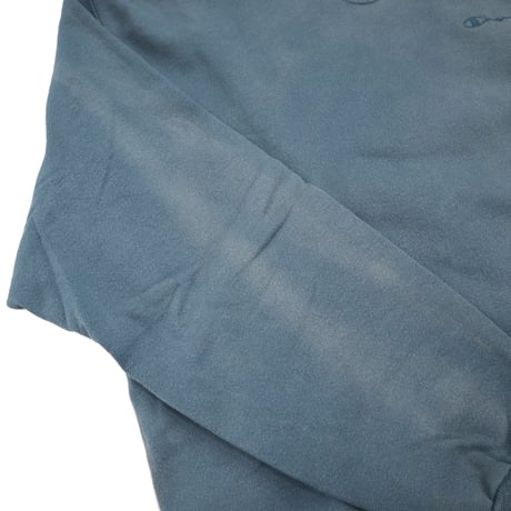 80's CHAMPION "珍ピオン" Vネック スウェット パーカー Smoke Blue XLサイズ USA製