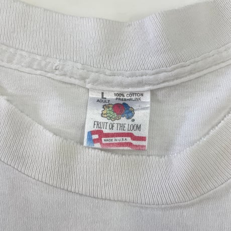90's Fruit of the loom "Don't Fear The Night..." Pocket Tee Lサイズ USA製