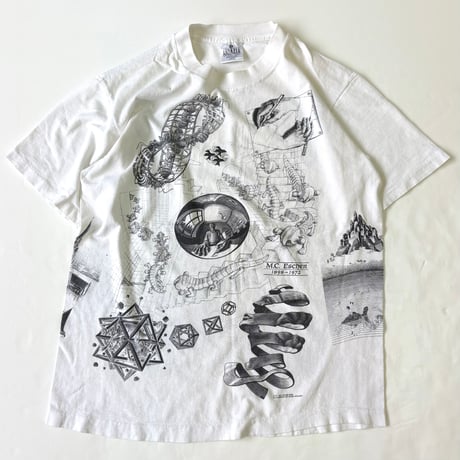 90's ANDAZIA "M.C. Escher Multi" Tシャツ Lサイズ USA製