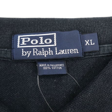 90's～ Polo Ralph Lauren "鹿の子" LS Polo Shirt XLサイズ