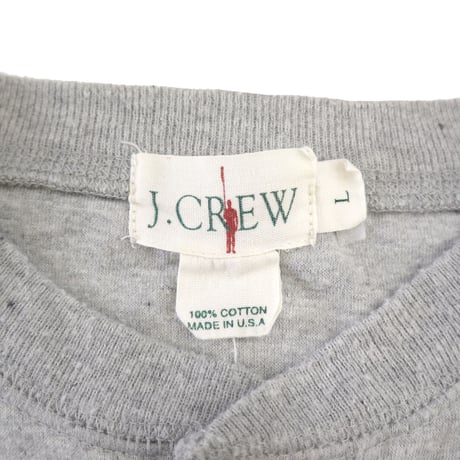 90's J.CREW Henley Neck Tops Lサイズ USA製