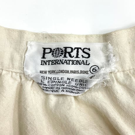 80's～ Ports International Gather Long Skirt