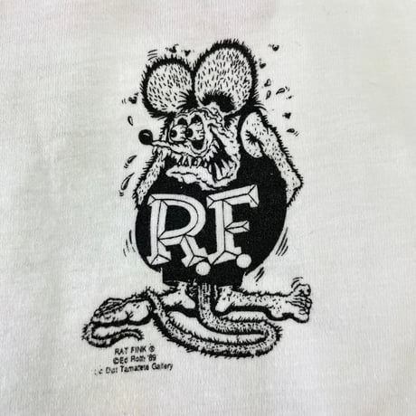 ～90's Local Motion "RAT FINK" 両面 プリント Tシャツ 2XLサイズ