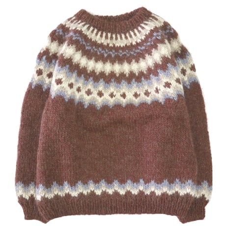 "Good Color" 70's～80's unknown Nordic Pattern Wool Sweater