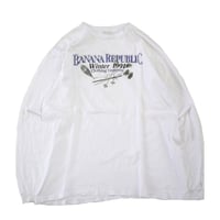 90's OLD Banana Republic "Winter1991" LS Tシャツ USA製