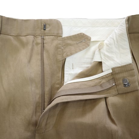 90's～ Polo Ralph Lauren "No Pony" "Linen Silk" 2tuck Pants W33