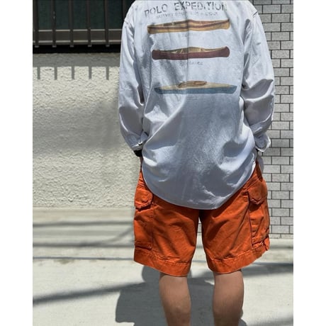 "Good Color" 90's～ Polo Ralph Lauren Chino Cargo Short Pants W34