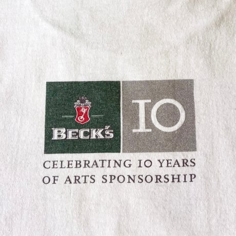 "Rare" 90's Damien Hirst × Beck's Beer "Spot Paintings" Tシャツ (fits XL)