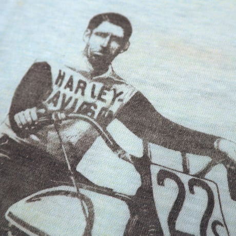 80's～ Harley Davidson "CANNON BALL" "Water Print" Tシャツ Lサイズ USA製