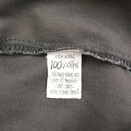 80's OLD STUSSY コットン ボタンダウンシャツ Charcoal Mサイズ USA製