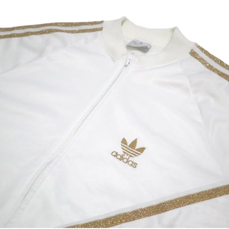 "Rare Color" 80's Adidas Track Jersey "Gold Lame" Mサイズ USA製
