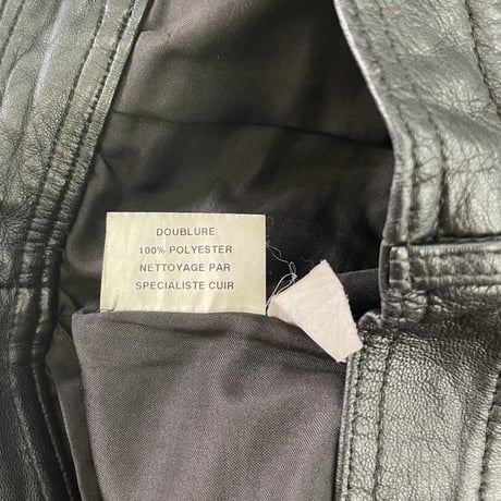 90's～00's unknown Fake Leather Short Pants