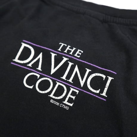 00's The Da Vinci Code "SO DARK THE CON OF MAN" 両面 プリント Tシャツ XLサイズ