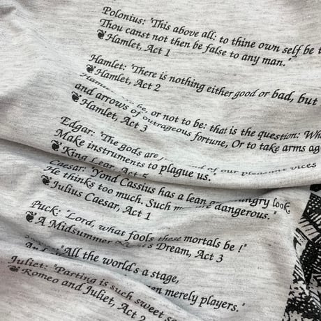 90's～00's unknown "William Shakespeare" 両面 プリント Tシャツ XXLサイズ