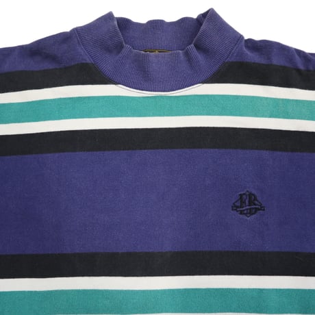80's～90's Eddie Bauer "Wide Border" LS Tee Lサイズ