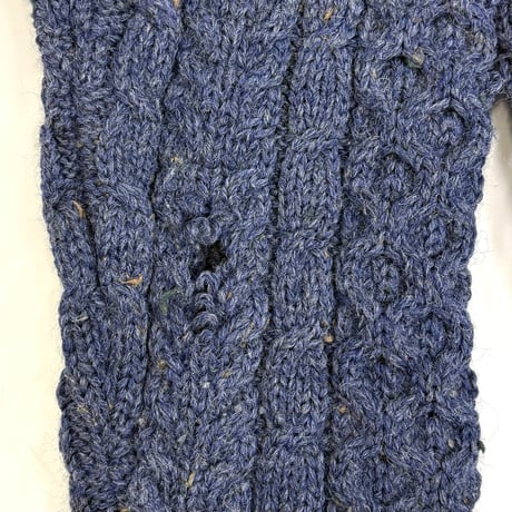 "Big Size" 80's L.L. Bean Wool Aran Cardigan Sweater XLサイズ IRELAND製