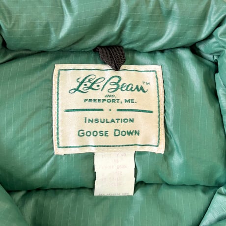 70's L.L. Bean "筆記体タグ" Goose Down Vest Sサイズ USA製