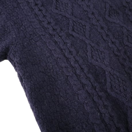 "Big Size" 80's～90's L.L. Bean Wool Aran Cardigan Sweater XLサイズ IRELAND製