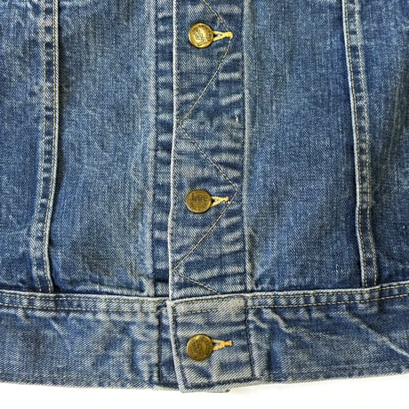 70's Lee "All Yellow Stitch" "220-J" Denim Jacket USA製 (fits 46)