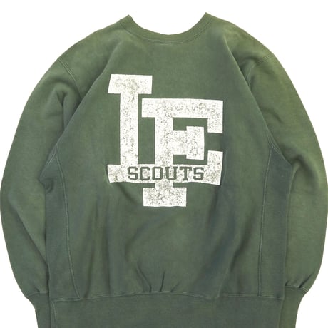 90's CHAMPION RW SWEAT "LAKE FOREST" 両面 プリント XLサイズ USA製