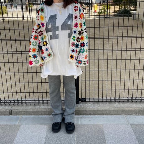 "Women's" Crochet knit Granny Square Zip Cardigan