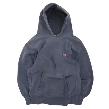"Good Fade" 80's CHAMPION RW SWEAT PARKA Solid Navy Lサイズ USA製
