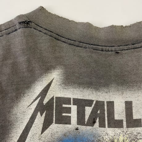 "Super Black Fade" 80’s Metallica "Metal Up Your Ass" "両面" Tシャツ Lサイズ USA製