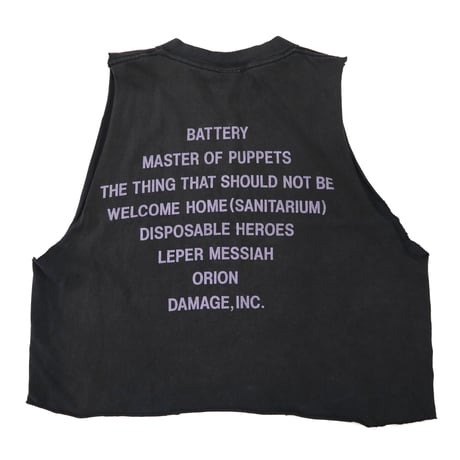 80's～90's giant "METALLICA" 両面 プリント カットオフ Tシャツ
