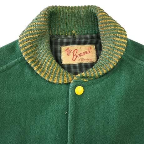 50's～60's Bonwitt Wool Pharaoh (Car Club) Jacket Green