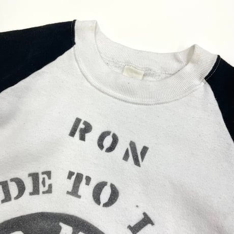 70's～80's unknown "BMW Stencil" 2tone Sweat Lサイズ USA製