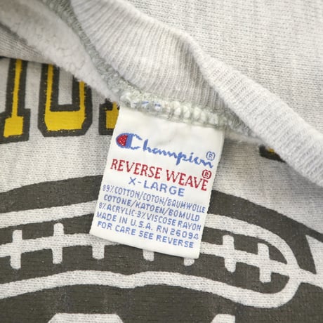 90's CHAMPION RW SWEAT "WATCHUNG HILLS" 3面 プリント XLサイズ USA製