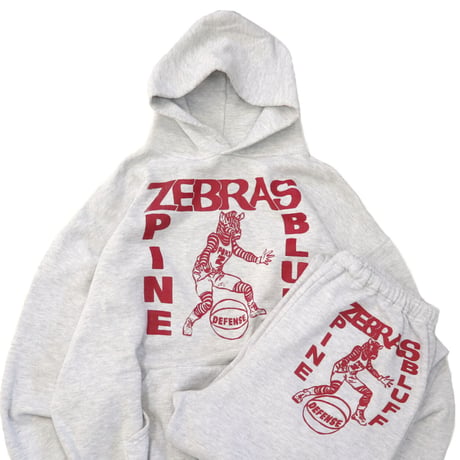 90's Russell "PINE BLUFF ZEBRAS" Set Up Sweat XLサイズ USA製
