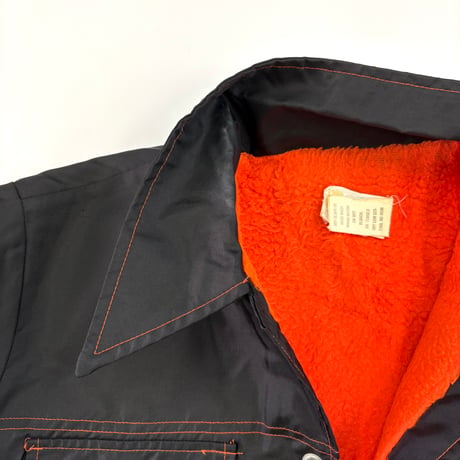 60's～ Swingster "Black" "Blanket×Quilting Lined" Nylon Jacket Mサイズ USA製