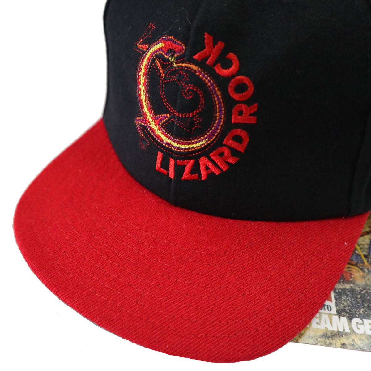 【デッドストック】90s マルボロ LIZARD ROCK 刺繍ロゴキャップ
