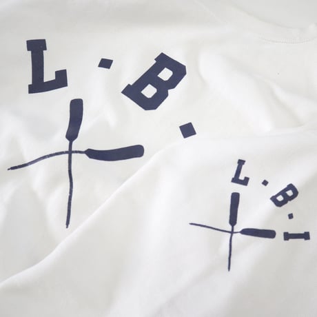 80’s CHAMPION RW SWEAT "L.B.I" 袖プリント White XLサイズ USA製