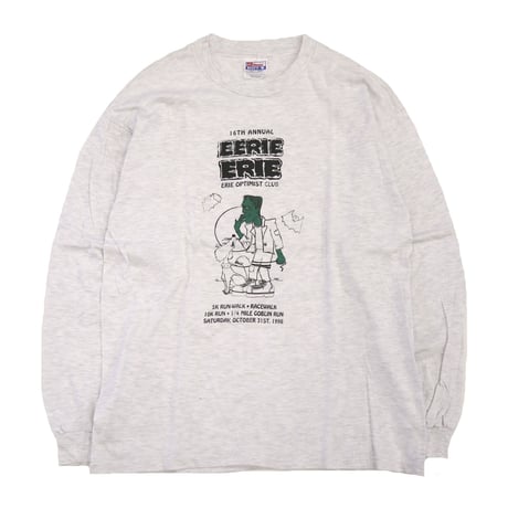 90's Hanes "Eerie Erie" "両面" LS Tシャツ Lサイズ