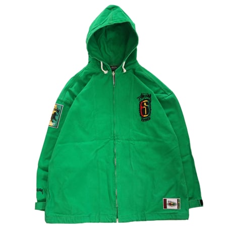 90s～ OLD STUSSY "IRIE ROOTS" Full Zip Jacket