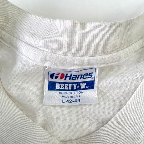 "boro" ～90's Hanes "Beat Texas" "両面" Tシャツ Lサイズ USA製