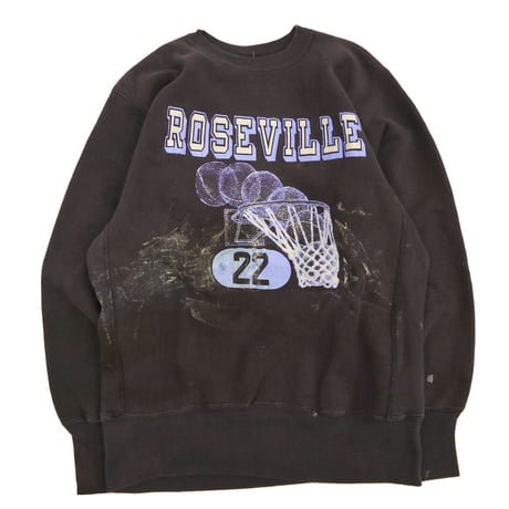 90's CHAMPION RW SWEAT "ROSEVILLE 22" "Black" Lサイズ USA製