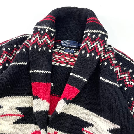 "Special Color" 80's Polo Ralph Lauren Native Hand Knit Gown Lサイズ