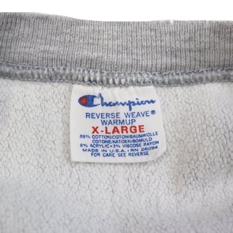 80's CHAMPION RW SWEAT "MALDEN CATHOLIC～" バック プリント&袖刺繍 XLサイズ USA製