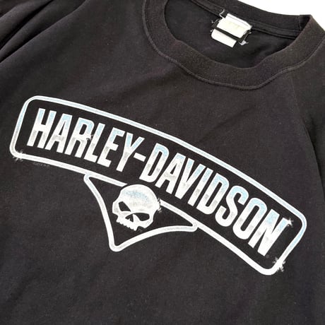 00's Hanes "Harley Davidson" "Egypt" "4面" LS Tシャツ (fits XL～)