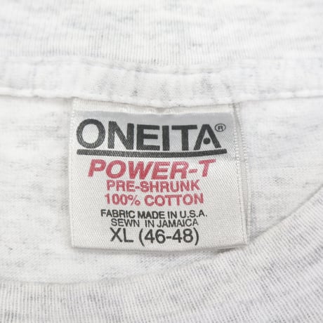 90's ONEITA "Haida Tribal" タトゥー プリント Tシャツ 杢グレー XLサイズ