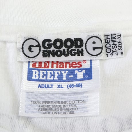 90's Hanes 初期 GOODENOUGH "g" 両面 プリント LS Tシャツ XLサイズ