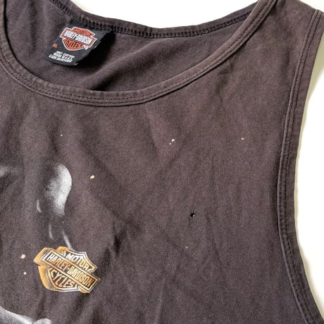 "Cut Off" 00's Harley Davidson "Clown" "Skull" Tank Top XLサイズ USA製