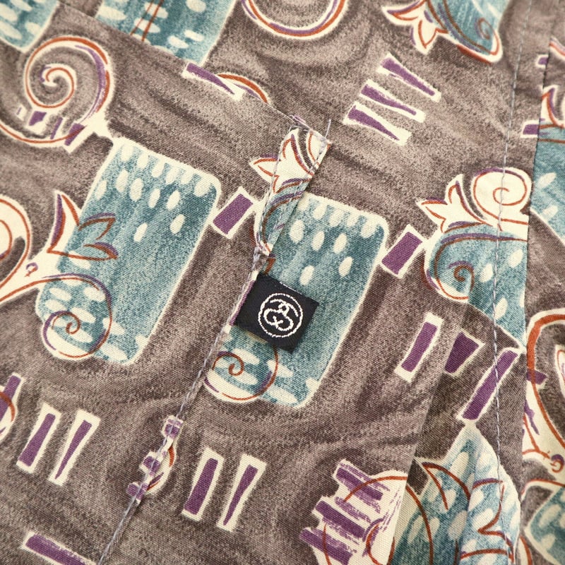 【希少】Stussy 半袖柄シャツ Mサイズ 希少》STUSSY ステューシー 半袖Tシャツ 白 葛飾北斎 侍 M