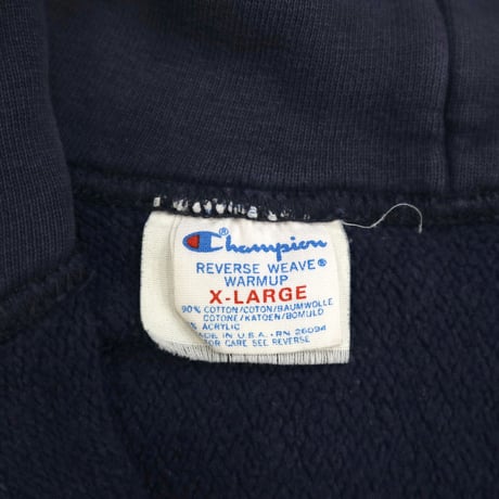 80's CHAMPION RW SWEAT PARKA "Wingfoot" "単色ハトメ" Navy XLサイズ USA製