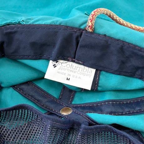 90's Columbia "PFG" "Sun Shade" Nylon Long Bill Cap USA製